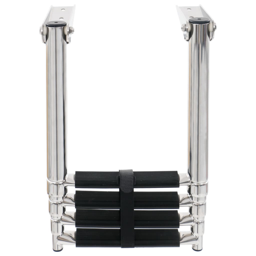 Scaletta di Imbarco Pieghevole a 4 Gradini in Acciaio Inox - homemem39