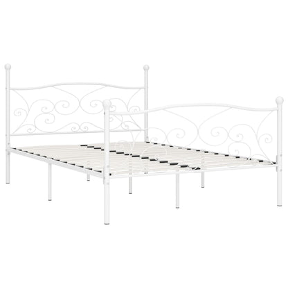 Giroletto Base con Doghe Bianco in Metallo 120x200 cm | homemem39