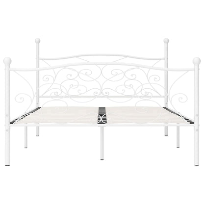 Giroletto con Doghe Bianco in Metallo 140x200 cm | homemem39