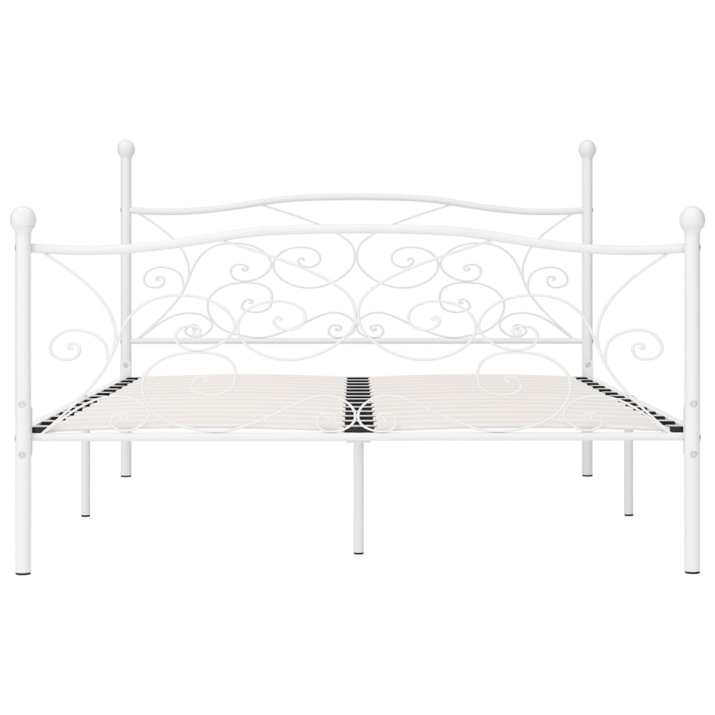 Giroletto con Doghe Bianco in Metallo 200x200 cm | homemem39