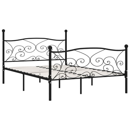 Giroletto con Doghe Nero in Metallo 140x200 cm | homemem39