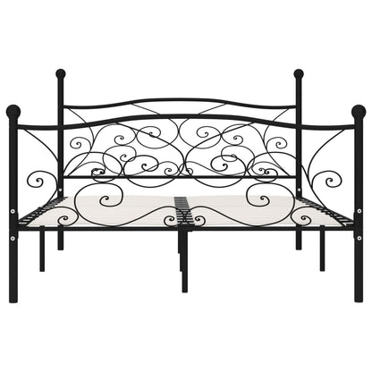 Giroletto con Doghe Nero in Metallo 140x200 cm | homemem39