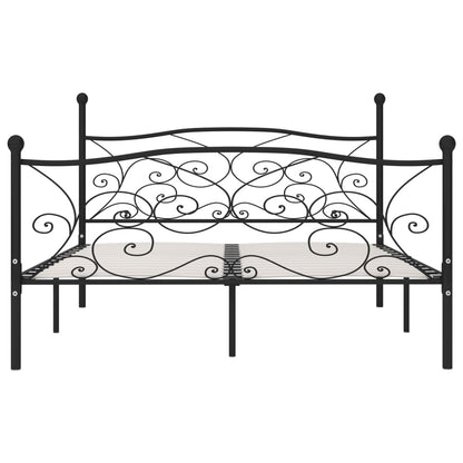 Giroletto con Doghe Nero in Metallo 200x200 cm | homemem39