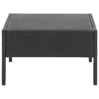Set Divani da Giardino 5 pz con Cuscini in Polyrattan Nero | homemem39