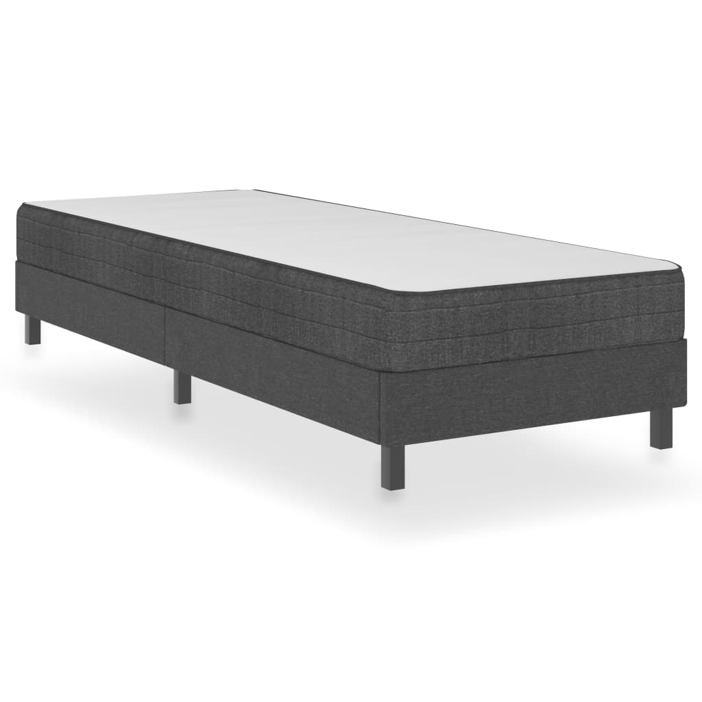 Letto a Molle Grigio in Tessuto 90x200 cm | homemem39