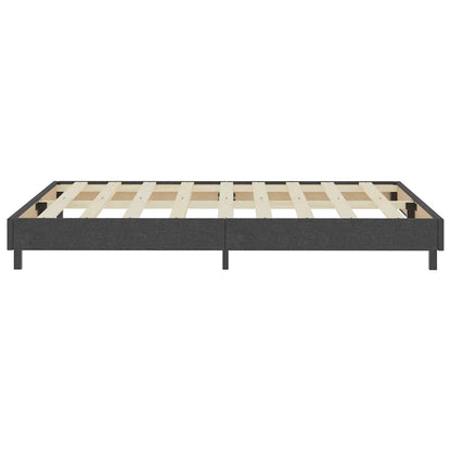 Letto a Molle Grigio in Tessuto 140x200 cm | homemem39
