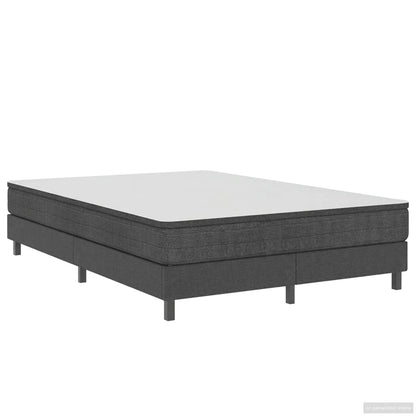 Letto a Molle Grigio in Tessuto 160x200 cm | homemem39