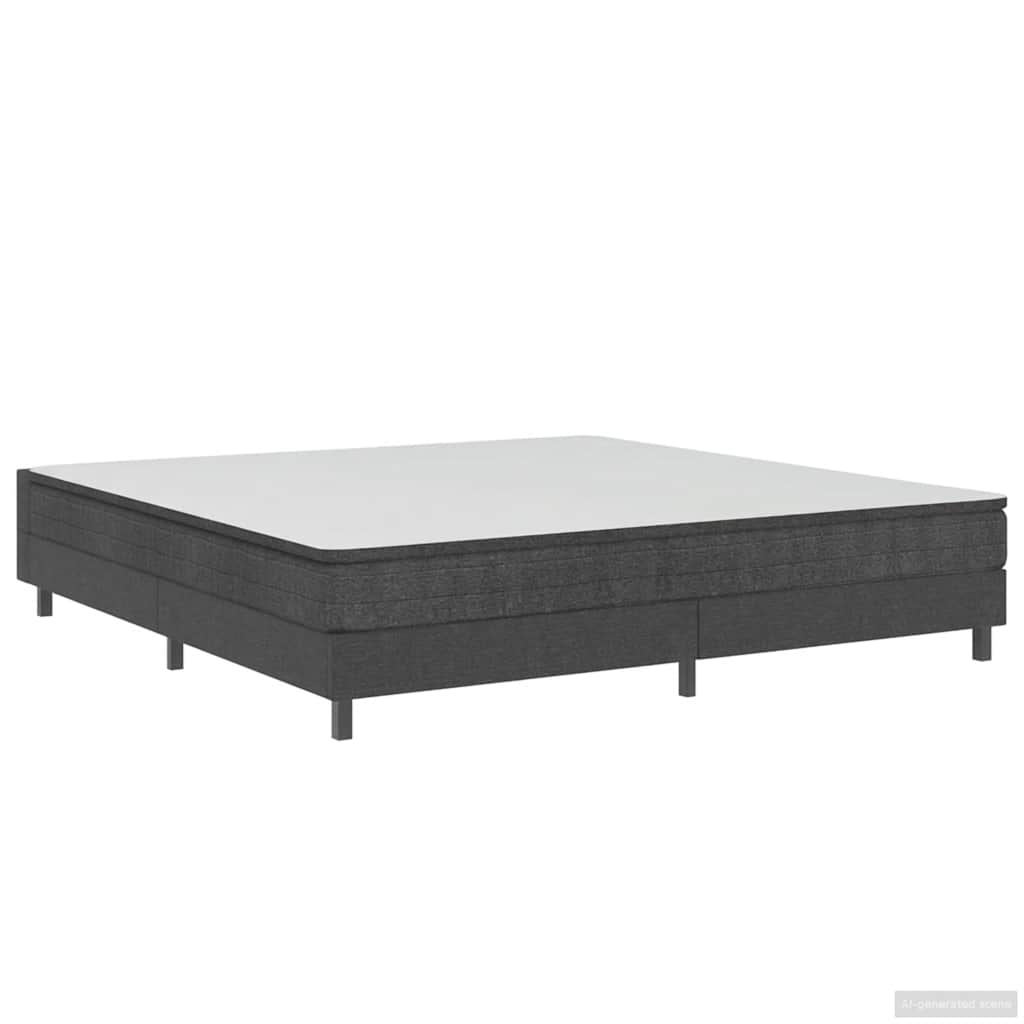 Letto a Molle Grigio in Tessuto 180x200 cm | homemem39