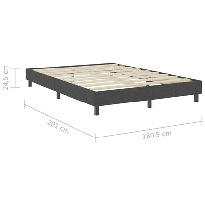 Letto a Molle Grigio in Tessuto 180x200 cm | homemem39