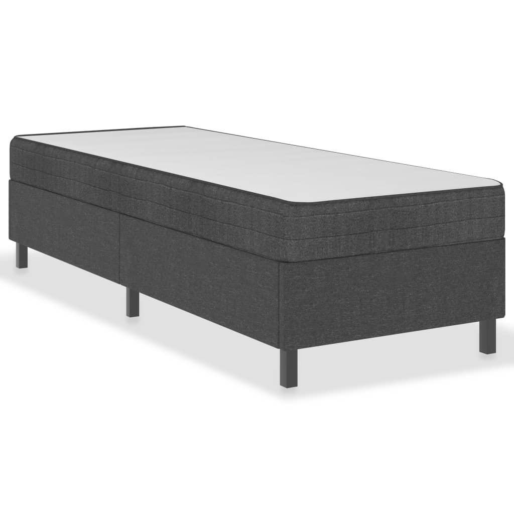 Letto a Molle Grigio in Tessuto 100x200 cm | homemem39