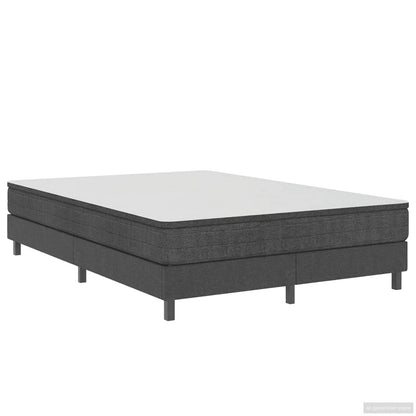 Letto a Molle Grigio in Tessuto 140x200 cm | homemem39