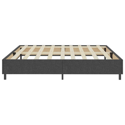 Letto a Molle Grigio in Tessuto 200x200 cm | homemem39