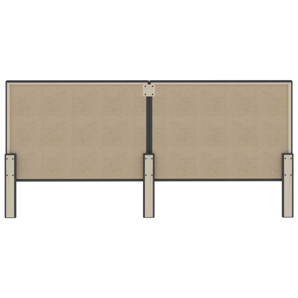 Testiera Letto Grigio Scuro in Tessuto 200x200 cm - homemem39