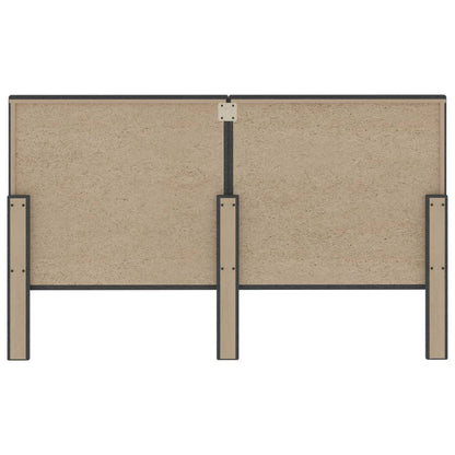 Testiera Letto Trapuntata Grigio Scuro in Tessuto 180x200 cm