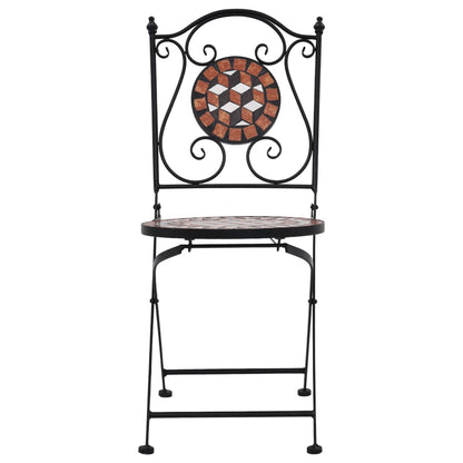 Set Bistrò 3 pz con Mosaico in Ceramica Terracotta | homemem39