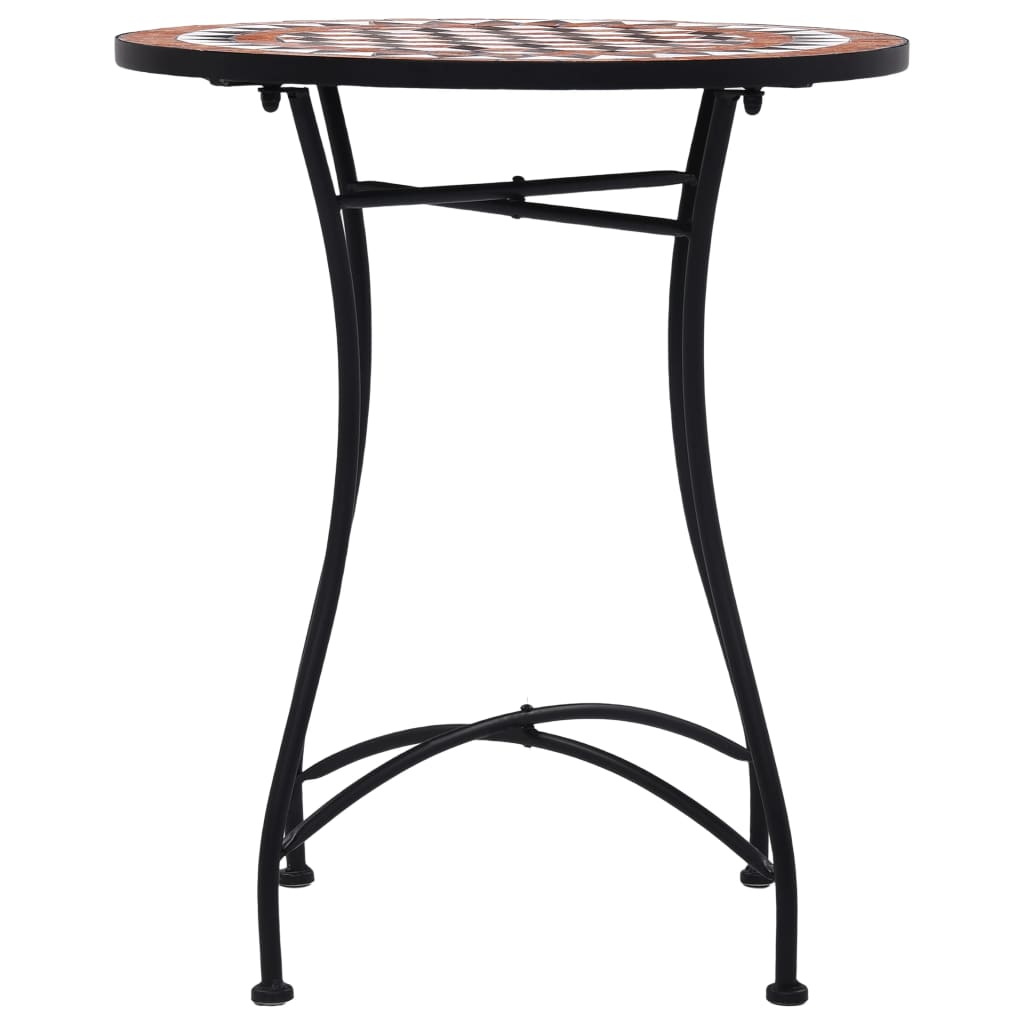 Set Bistrò 3 pz con Mosaico in Ceramica Terracotta | homemem39