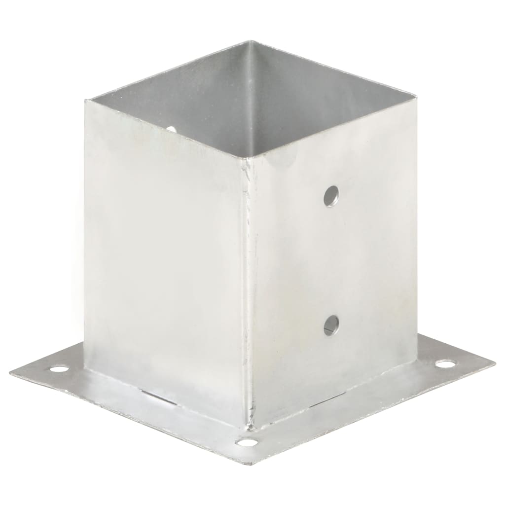 Ancoraggi Pali 4 pz in Metallo Zincato 121 mm | homemem39
