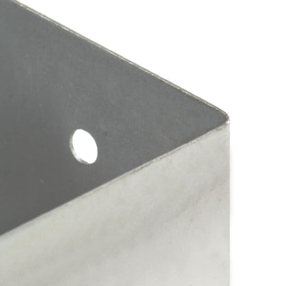 Ancoraggi Pali 4 pz in Metallo Zincato 121 mm | homemem39
