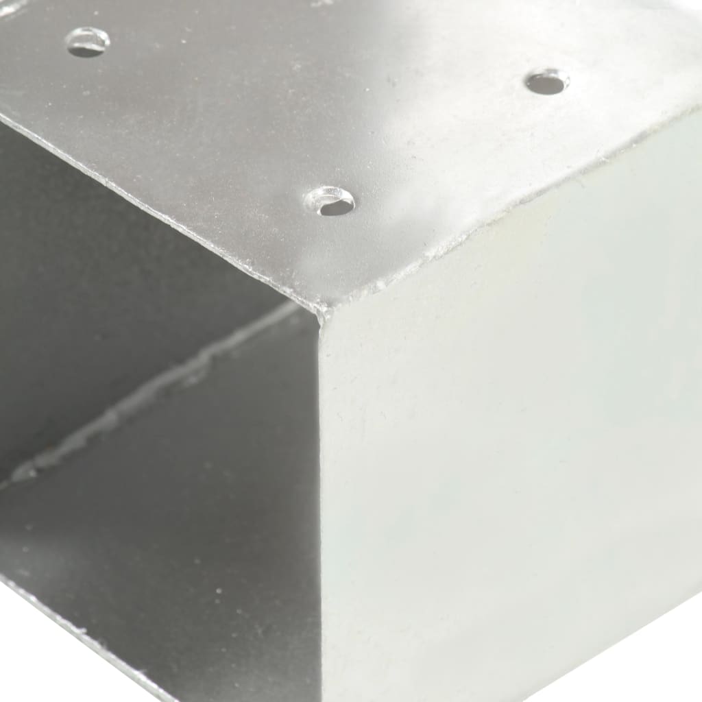 Connettori per Pali a Forma di T 4 pz Metallo Zincato 71x71 mm | homemem39
