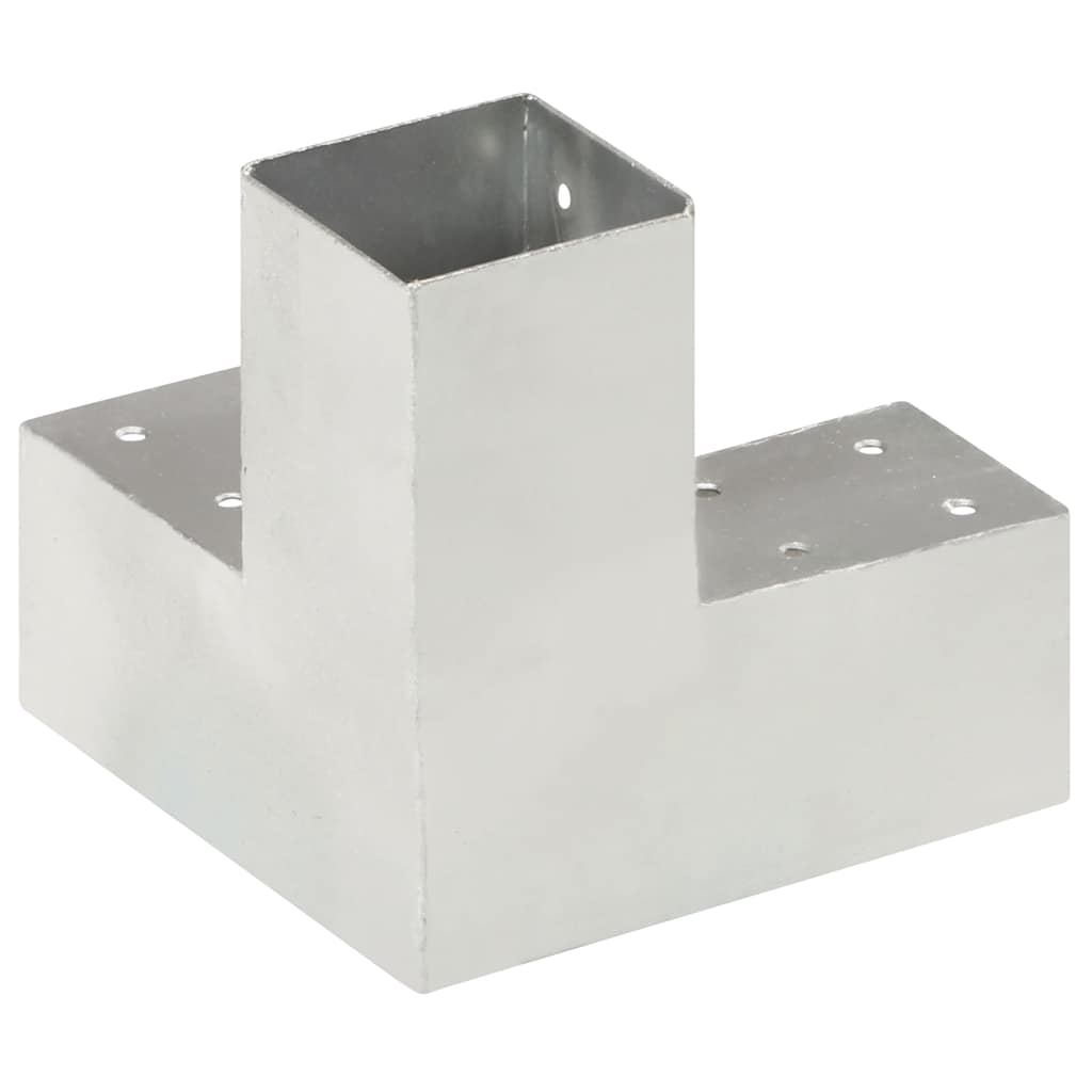 Connettori per Pali a Forma di Y 4 pz Metallo Zincato 71x71 mm | homemem39
