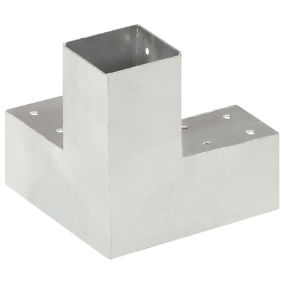 Connettori per Pali a Forma di Y 4 pz Metallo Zincato 71x71 mm | homemem39