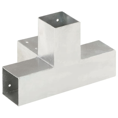 Connettori per Pali a Forma di X 4 pz in Metallo Zincato 71x71 mm | homemem39