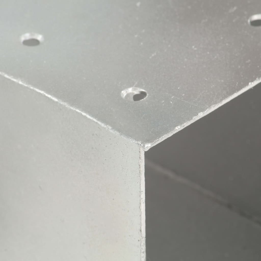 Connettori per Pali a Forma di Y 4 pz Metallo Zincato 81x81 mm | homemem39