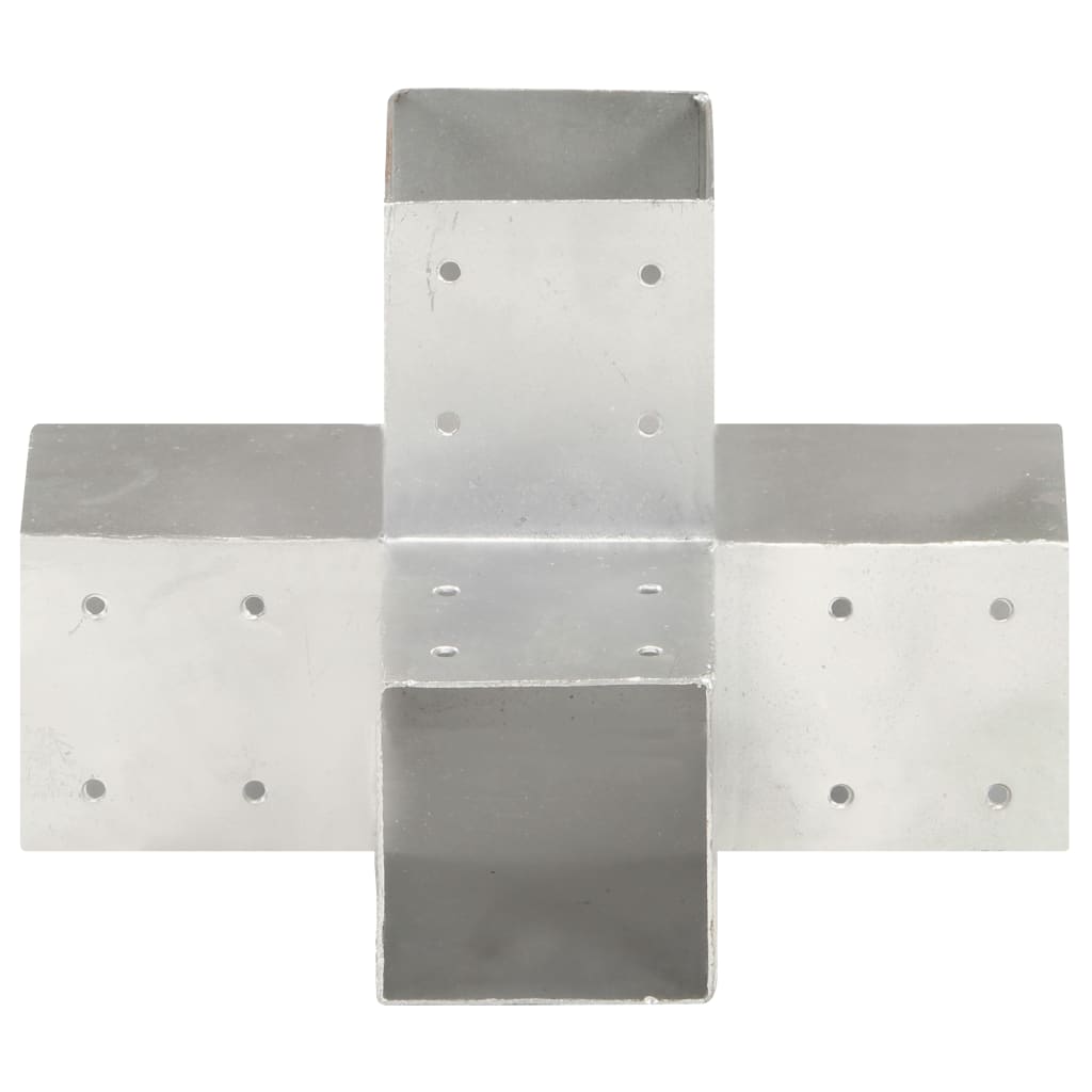 Connettore per Pali a Forma di X in Metallo Zincato 91x91 mm | homemem39