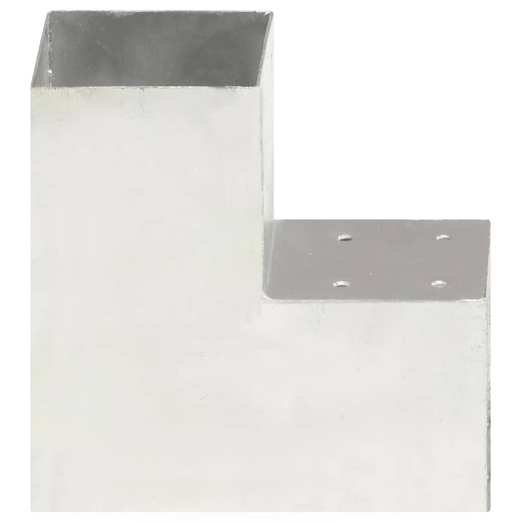 Connettore per Pali a Forma di L in Metallo Zincato 101x101 mm | homemem39