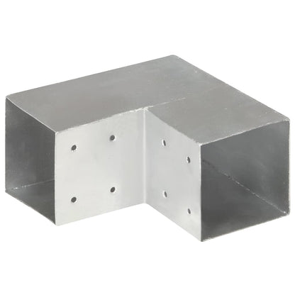 Connettore per Pali a Forma di L in Metallo Zincato 101x101 mm | homemem39