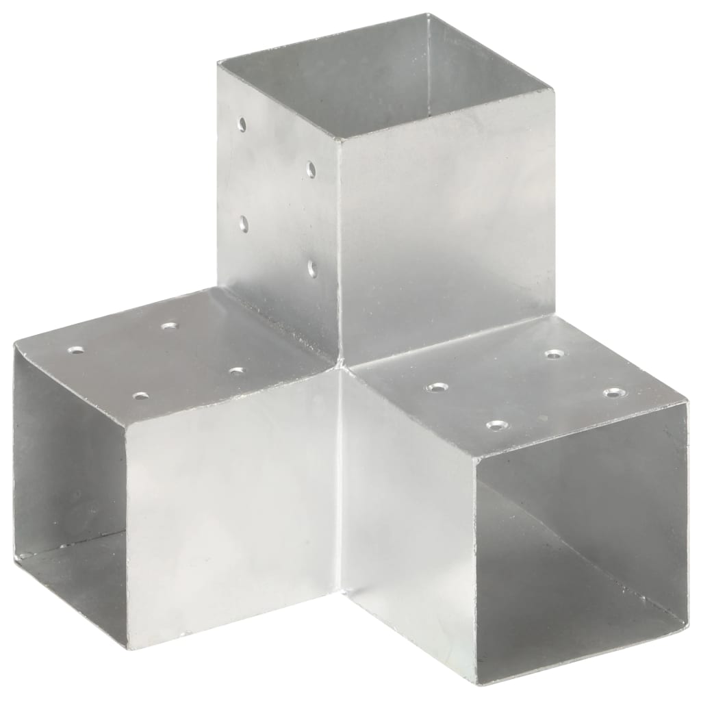 Connettori Pali a Forma di Y 4 pz in Metallo Zincato 101x101 mm | homemem39
