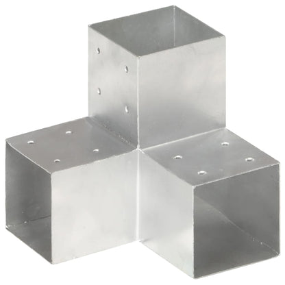 Connettori Pali a Forma di Y 4 pz in Metallo Zincato 101x101 mm | homemem39