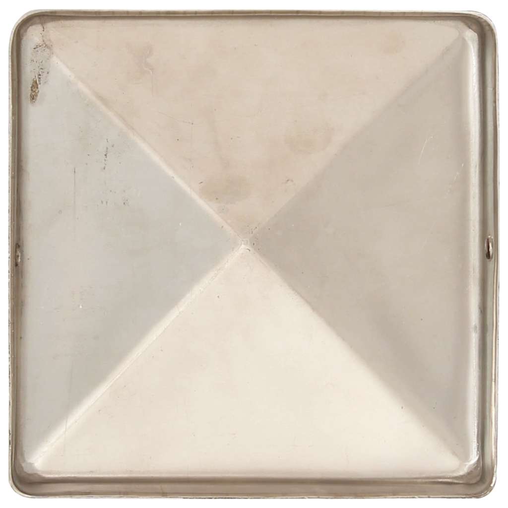 Tappi per Pali a Piramide 6 pz in Acciaio Inox 101x101 mm | homemem39