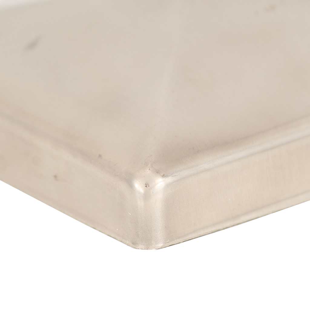 Tappi per Pali a Piramide 6 pz in Acciaio Inox 101x101 mm | homemem39