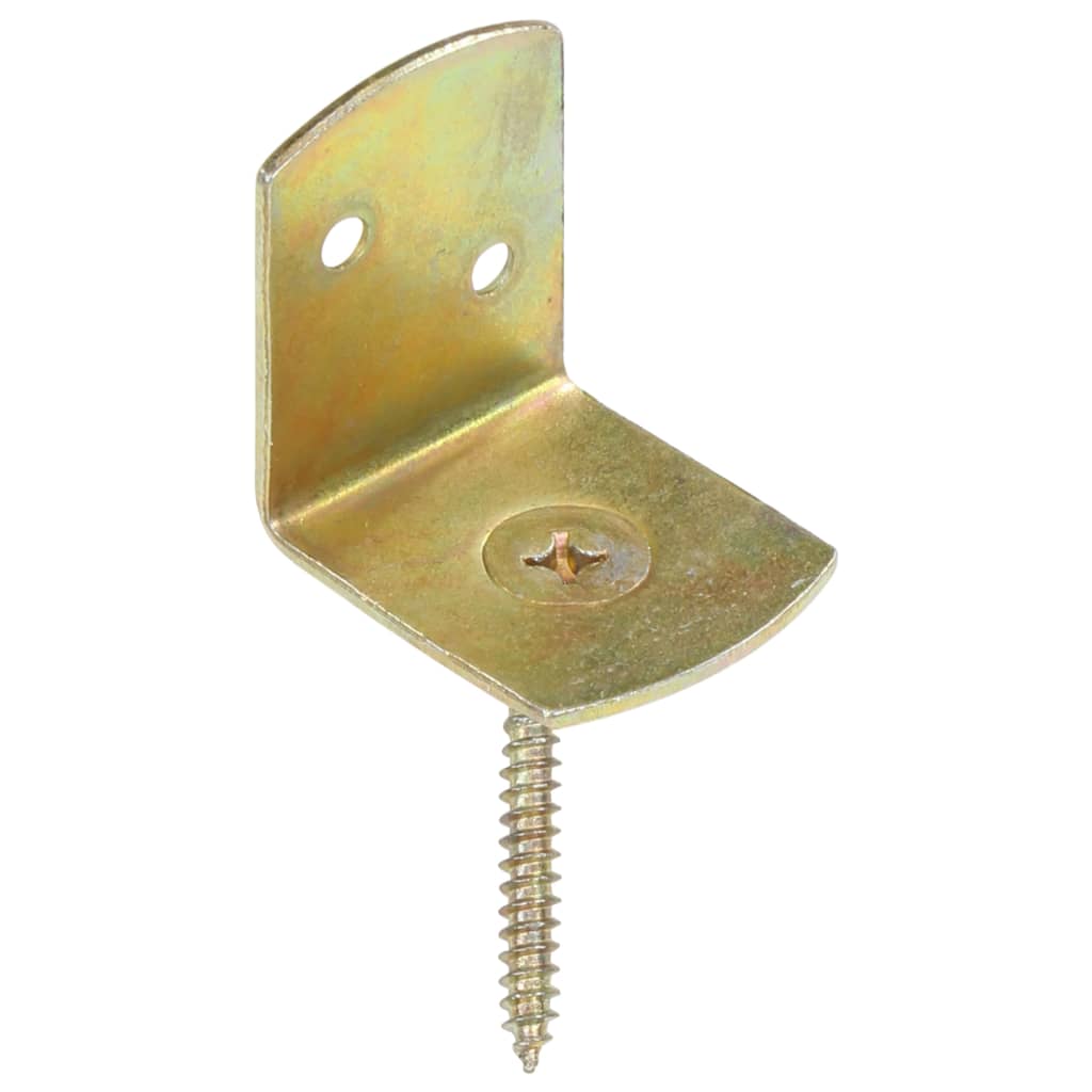 Staffe per Pannello di Recinzione 24 pz a L in Metallo Zincato | homemem39