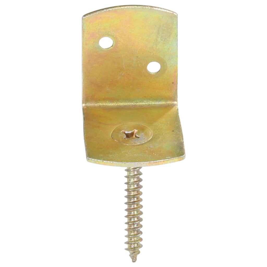Staffe per Pannello di Recinzione 24 pz a L in Metallo Zincato | homemem39
