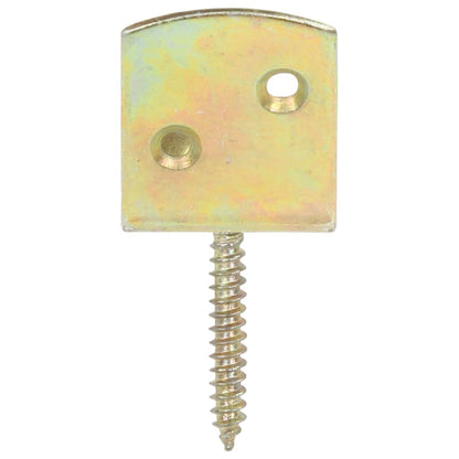 Staffe per Pannello di Recinzione 24 pz a L in Metallo Zincato | homemem39