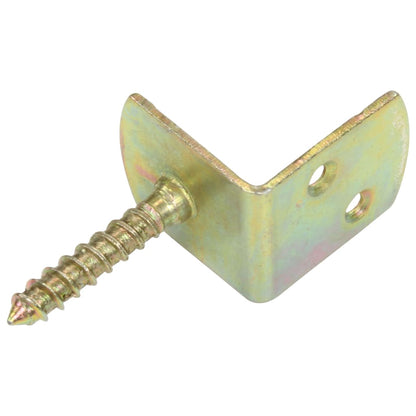 Staffe per Pannello di Recinzione 24 pz a L in Metallo Zincato | homemem39