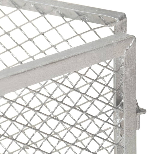 Compostiera da Giardino 85x85x70 cm in Ferro Zincato - homemem39