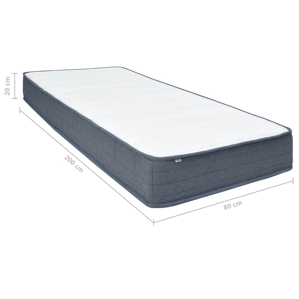 Materasso per Letto box spring Rigidità Media 200x80x20 cm | homemem39