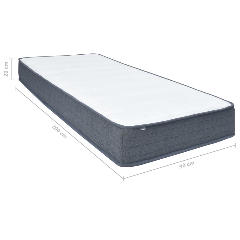 Materasso per Letto box spring Rigidità Media 200x90x20 cm | homemem39