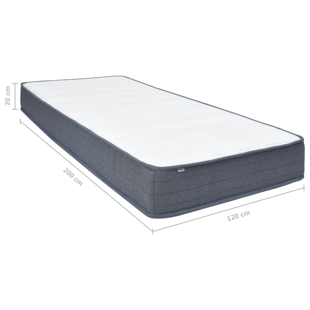 Materasso per Letto box spring Rigidità Media 200x120x20 cm | homemem39