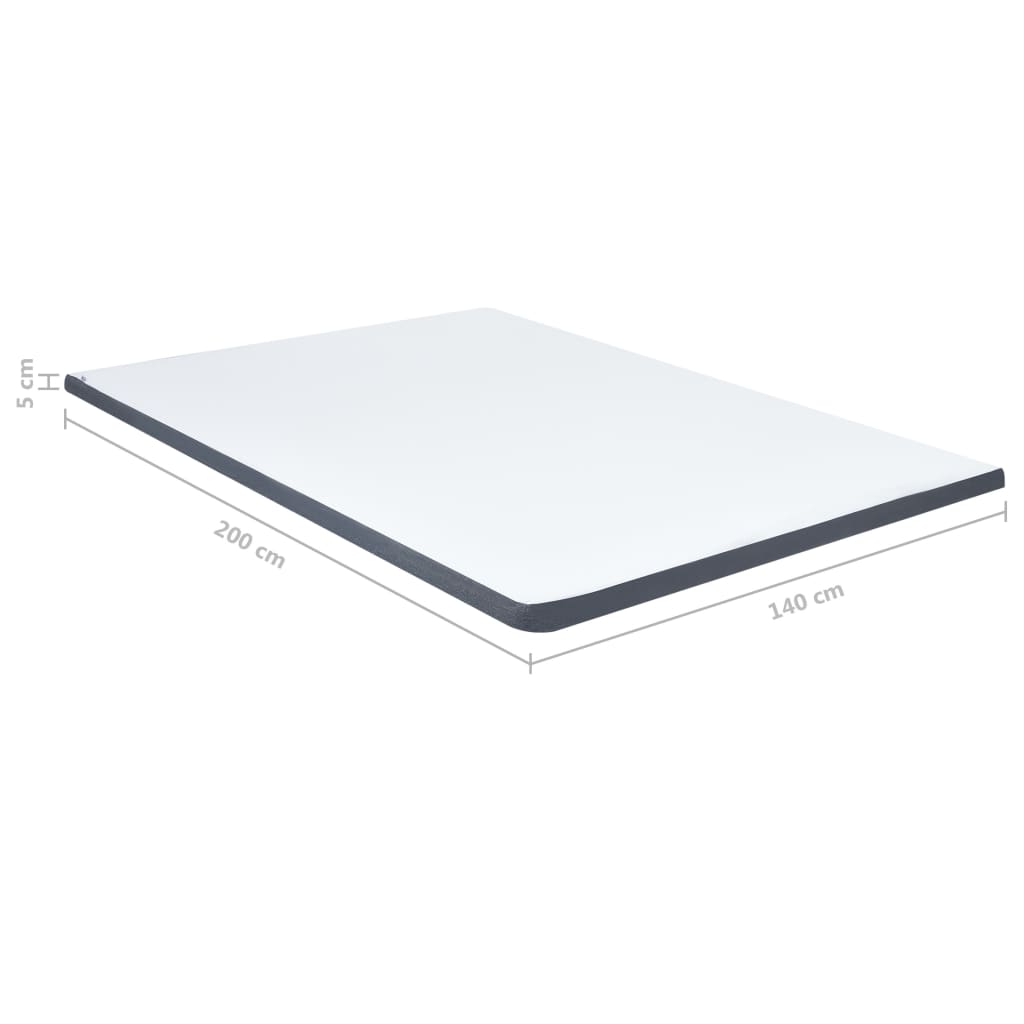 Protezione per Materasso a Molle Insacchettate 200x140x5 cm Morbidezza Media - homemem39