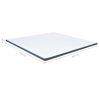 Protezione per Materasso a Molle Insacchettate 200x200x5 cm Morbidezza Media | homemem39