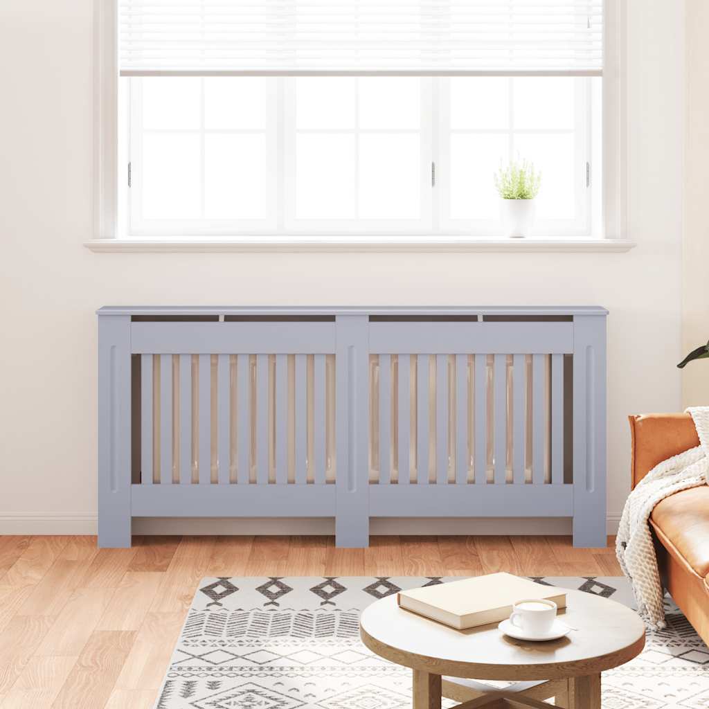 Copertura per Radiatore Antracite 172x19x81,5 cm in MDF - homemem39