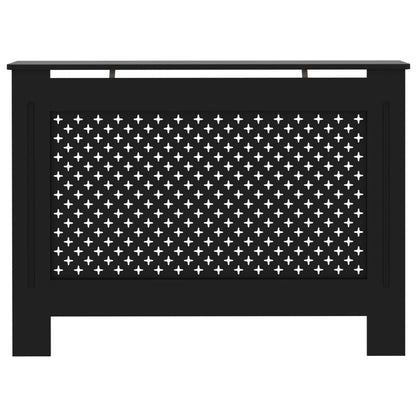 Copertura per Radiatore Nera 112x19x81,5 cm in MDF - homemem39