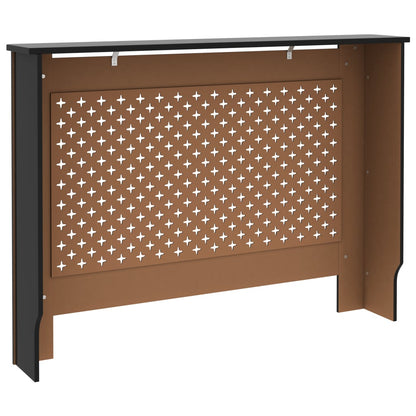 Copertura per Radiatore Nera 112x19x81,5 cm in MDF - homemem39