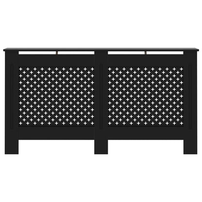 Copertura per Radiatore Nera 152x19x81 cm in MDF - homemem39