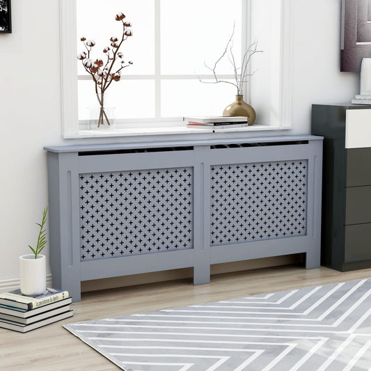 Copertura per Radiatore Antracite 172x19x81 cm in MDF - homemem39