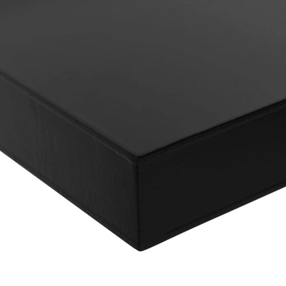Mensole a Muro Galleggianti 2 pz Nere 80x20x3,8 cm | homemem39